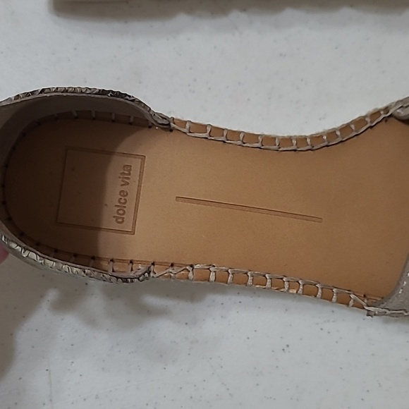 Dolce Vita snakeskin & suede platform espadrilles sandals size 8.5 - Picture 5 of 12